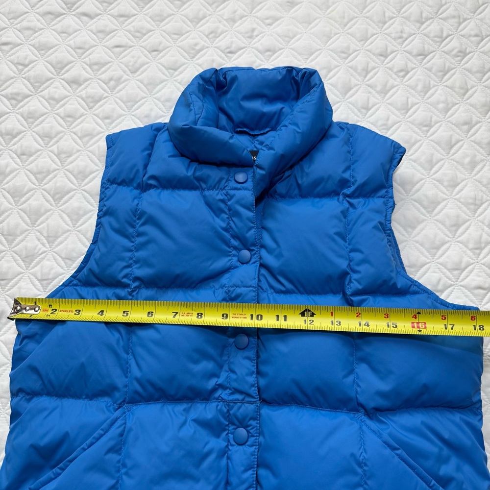 Lands' End Women's Blue Quilted GooseDown Puffer Vest Size S - Picture 3 of 12